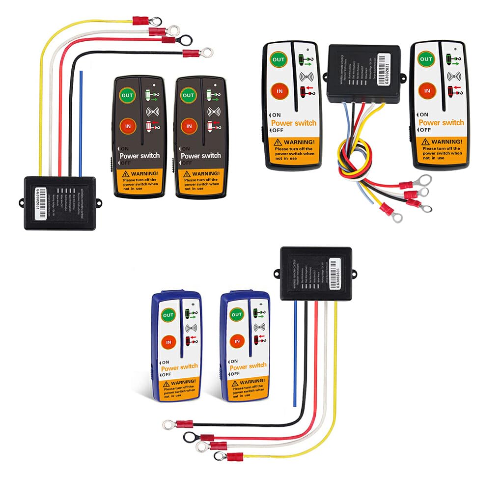 Kit Telecomando Wireless Per Verricello - DC12V/24V, Portata 23m, Per ATV, Camion, UTV - Foto 6