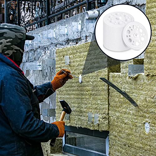 45 Mm Plastic Washers Load Spreading Polypropylene Washers For Fixing And Supporting Rigid Foam Insulation Foam Board Load Spreading For Screws Nail(200 Pcs) #TOP5