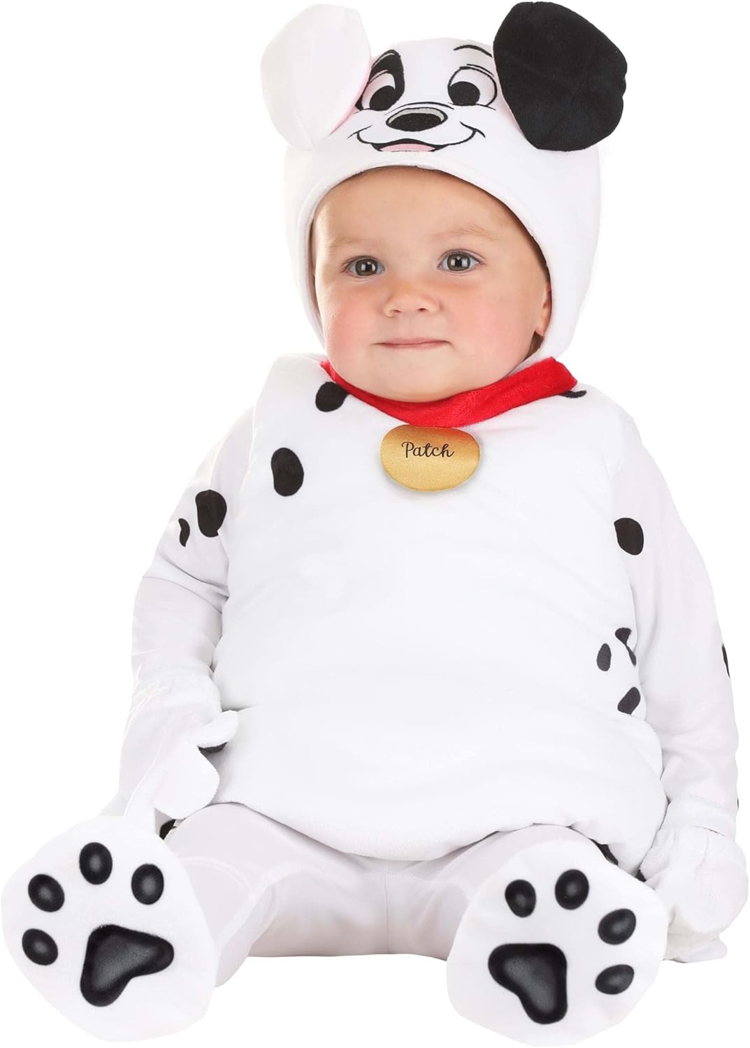 Disney Dalmatian Puppy Infant Costume - Hood, Tunic, Shirt, Pants, Mitts, Booties - Halloween Baby Outfit