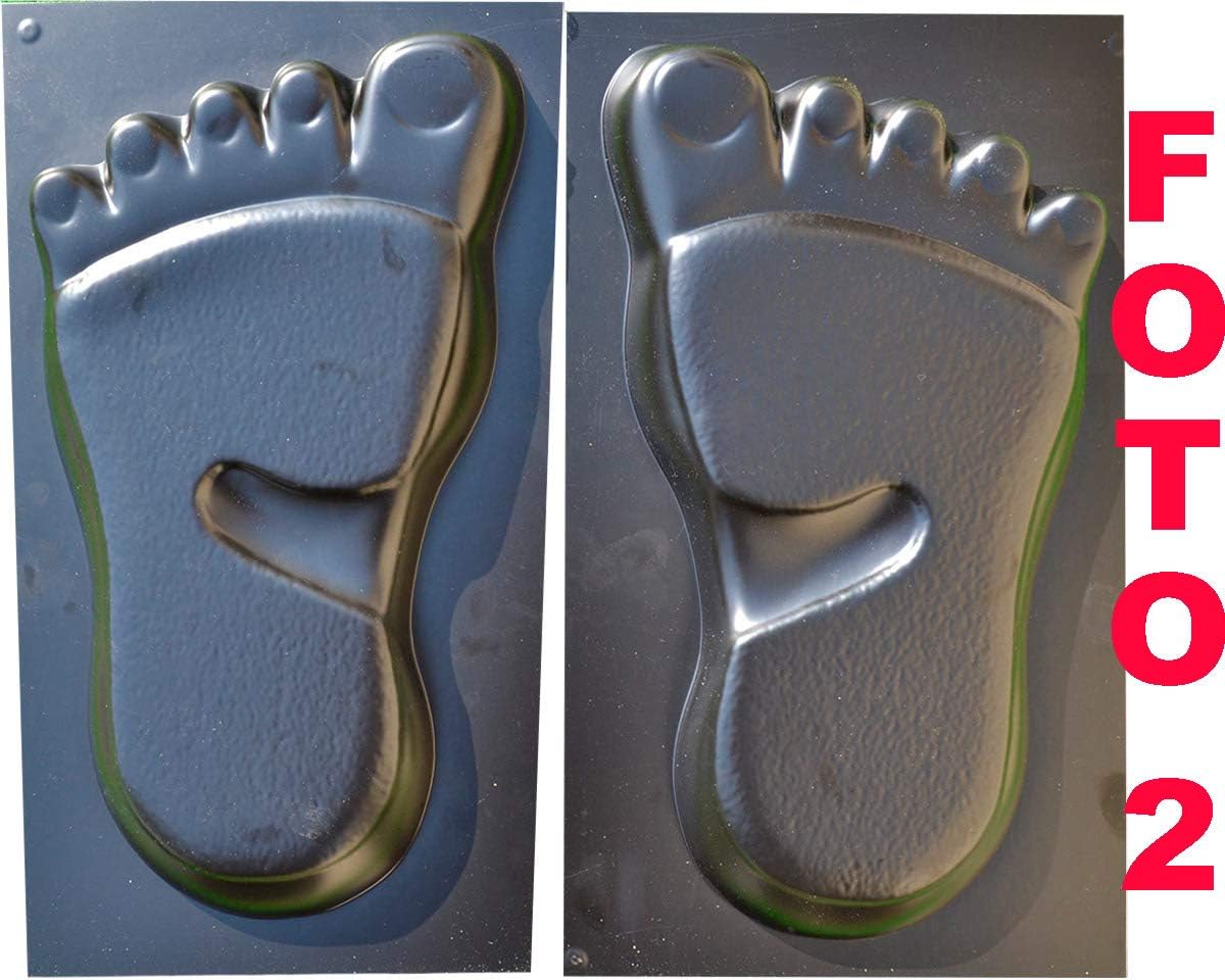 Concrete Molds Foot Yeti Concrete Foot Mold Set – Durable Plastic Molds for Creating Realistic Foot Shaped Cement Sculptures Paving Concrete Stone Garden Path Trace Decor S21