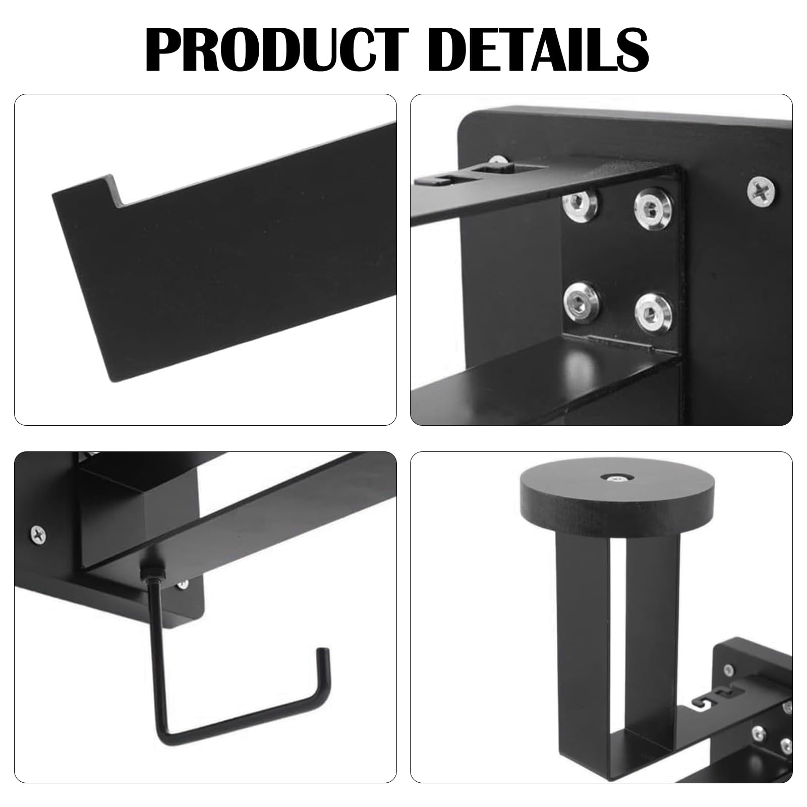 Porta Casco Moto da Parete, Gilet Tattico, Appendiabiti Espandibile, Organizzatore Multifunzionale per Accessori di Biciclette e Moto