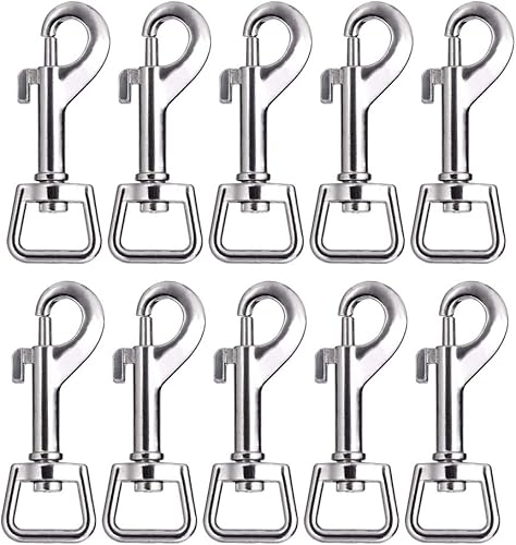 20 ganchos giratorios de la suerte Goddness de metal resistente con cierre de ojo cuadrado de hebilla de gatillo multiusos, ideal para hebilla de