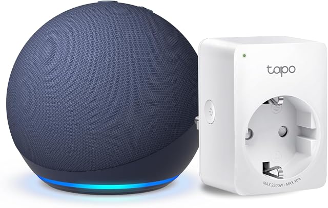 Echo Dot 5ª Gen Azul Marino + Enchufe Inteligente Tapo P100MA Matter
