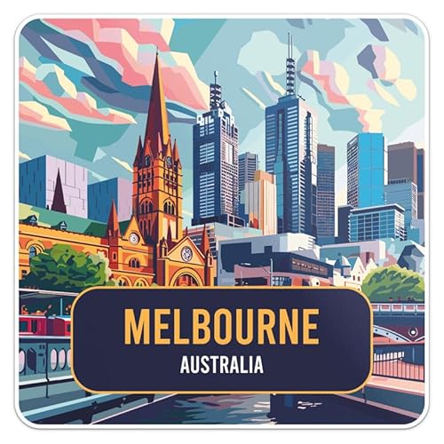 Australia Melbourne City Sticker - Vinyl Waterproof Decal