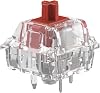 Glorious Gaming - Fox Heavy Linear Switches for Mechanical Gaming Keyboards 110PCS, Hotswap Keyboards and Pre-Published for PC Games, Silent Red Switches, Backlit