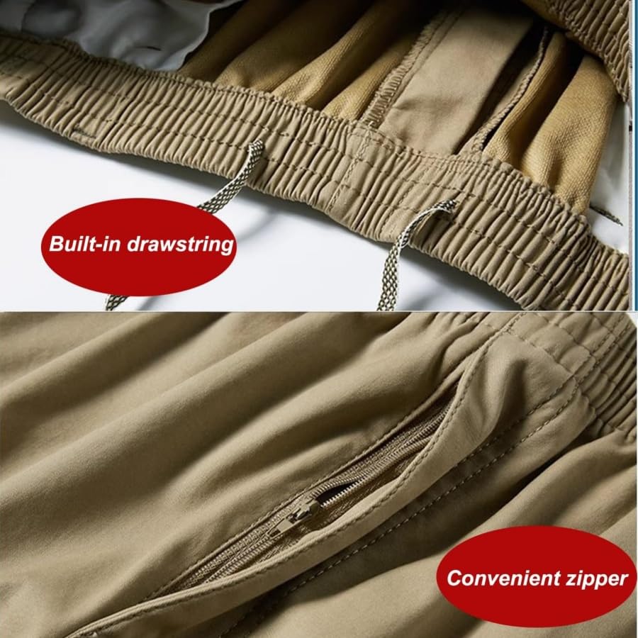 Puliam Easetactic - Flex Fit Zipper-Pocket Durable Pants, Puliam Pants for Men, Puliam Loose Elastic Waist Pocket Pants3