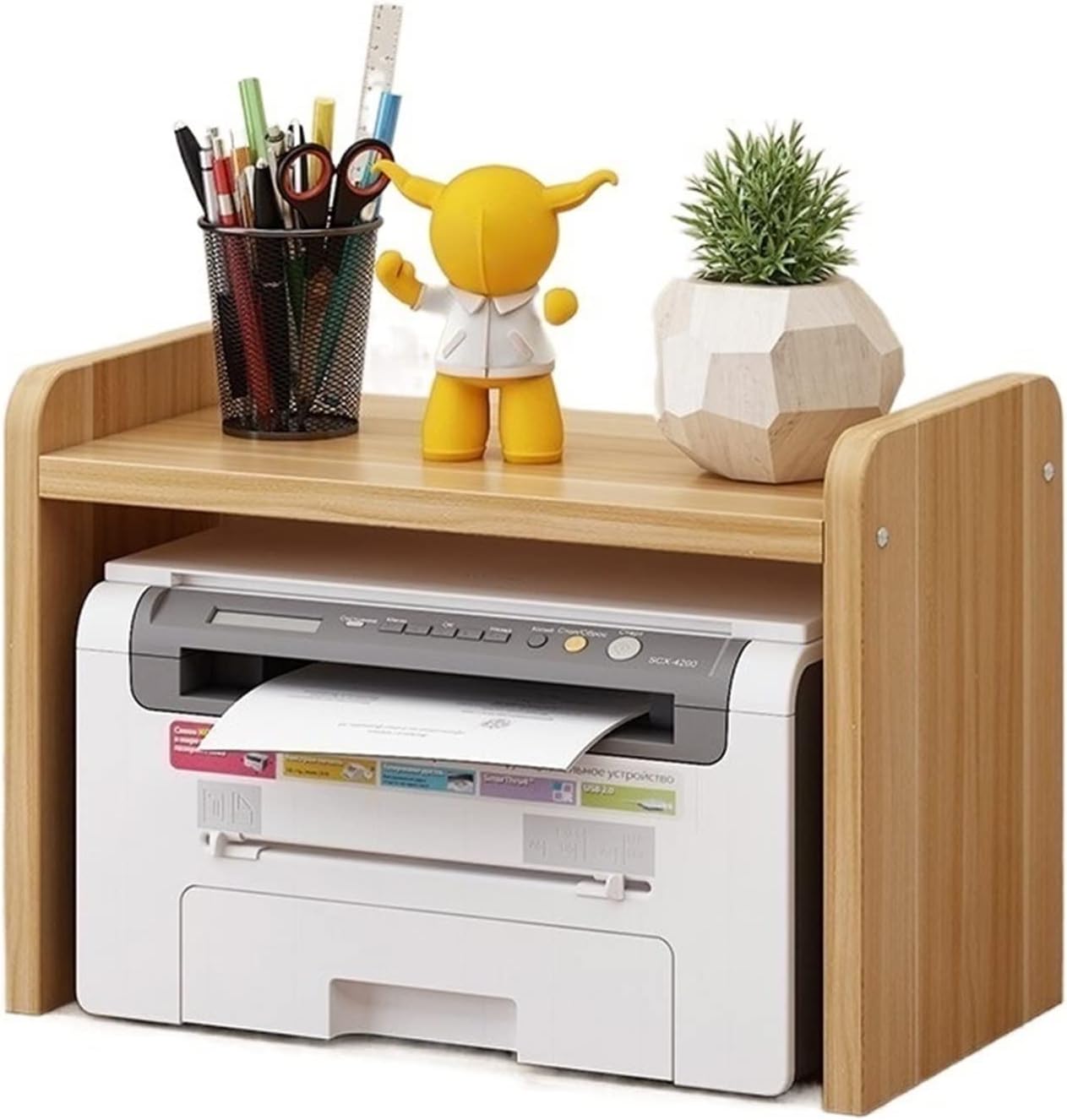Printer Stand with Storage Printer Copier Storage Shelf Simple Desk Office Printer