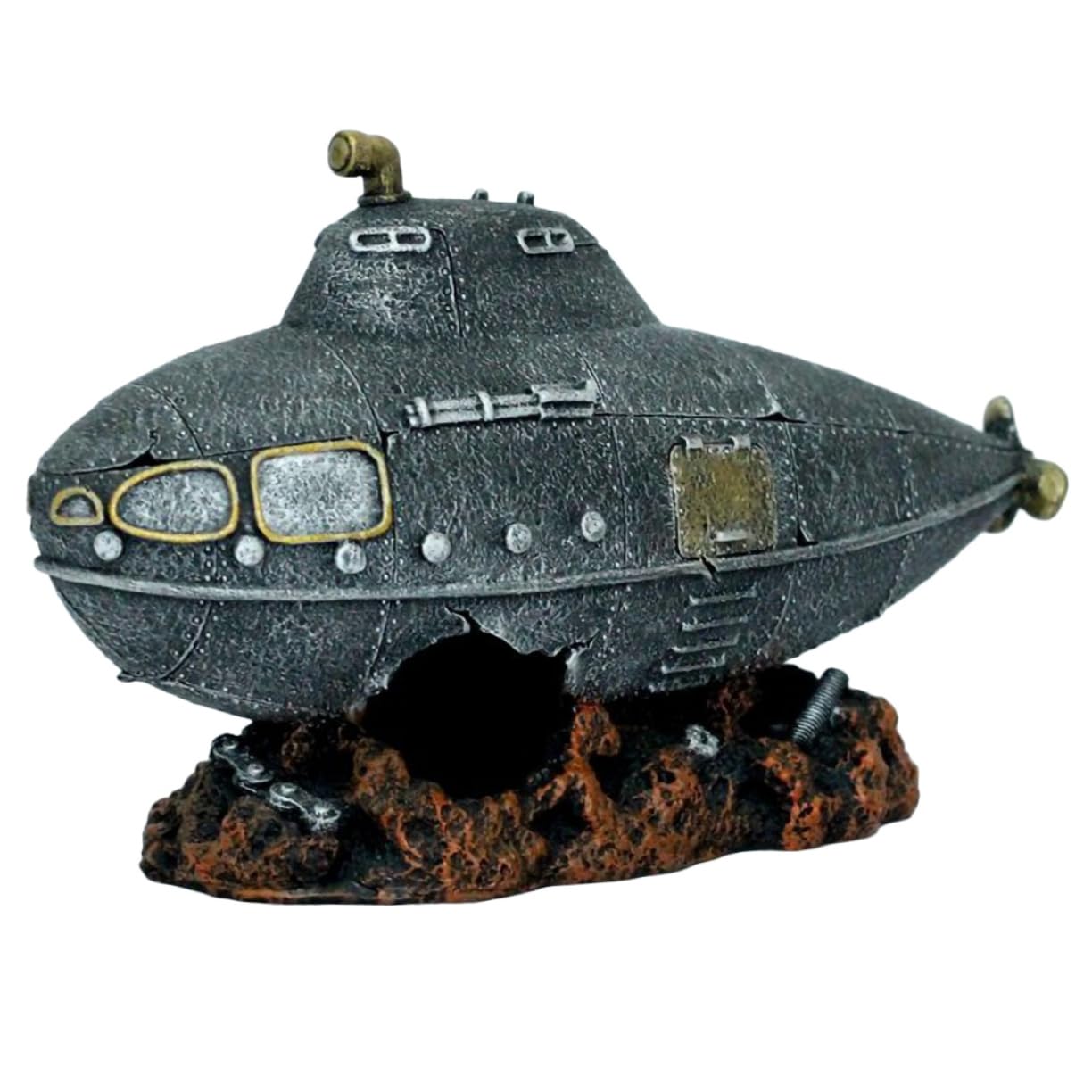 Toyvian 2 Pezzi Piccolo decorazione sottomarina decorazione del paesaggio del serbatoio di pesce arredamento grotta acquario alimentazione dell'acquario ornamento dell'acquario del fumetto