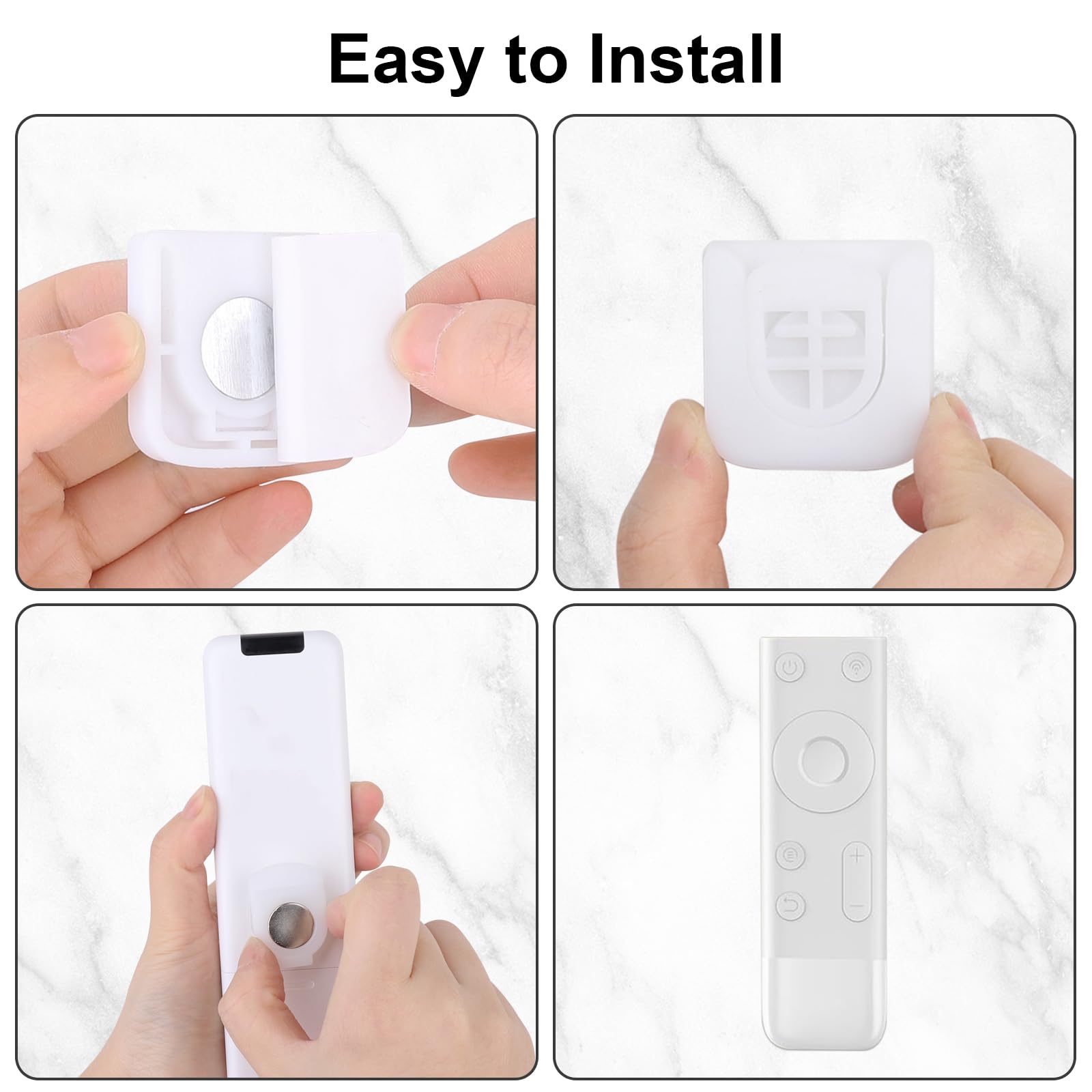 Realjoy 6 Pcs Magnetic Remote Control Holder, Wall Mounted TV Remote Holder - Image 4