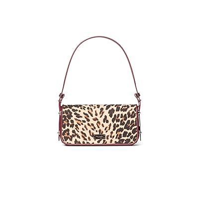 Kate Spade New York Liv Downtown Leopard Fabric Shoulder Bag Tote Women