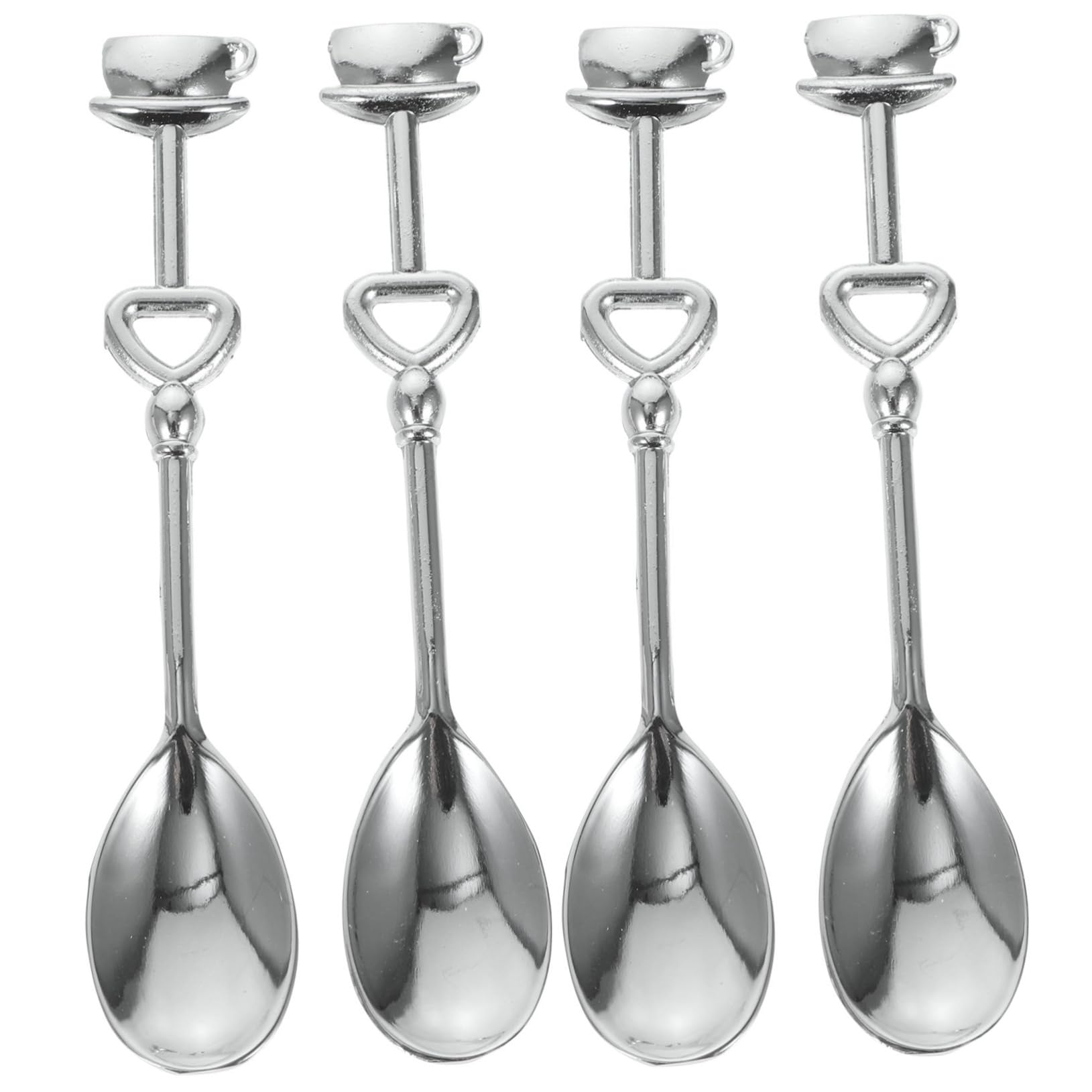 DECHOUS 24pezzi Cucchiai Inossidabile Per e Dessert Design Per Matrimonio e Compleanni Facili e Sicuri Usare Colori Assortiti