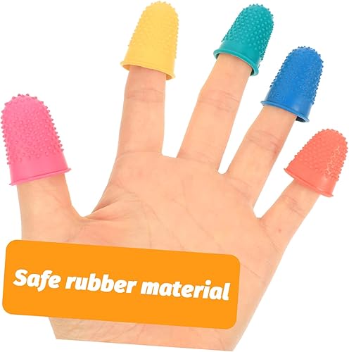 Miniatura 9 de Ciieeo 50 piezas de goma antideslizante para dedo, guantes de silicona de gel de silicona, guantes protectores de gel de silicona, puntas de dedos