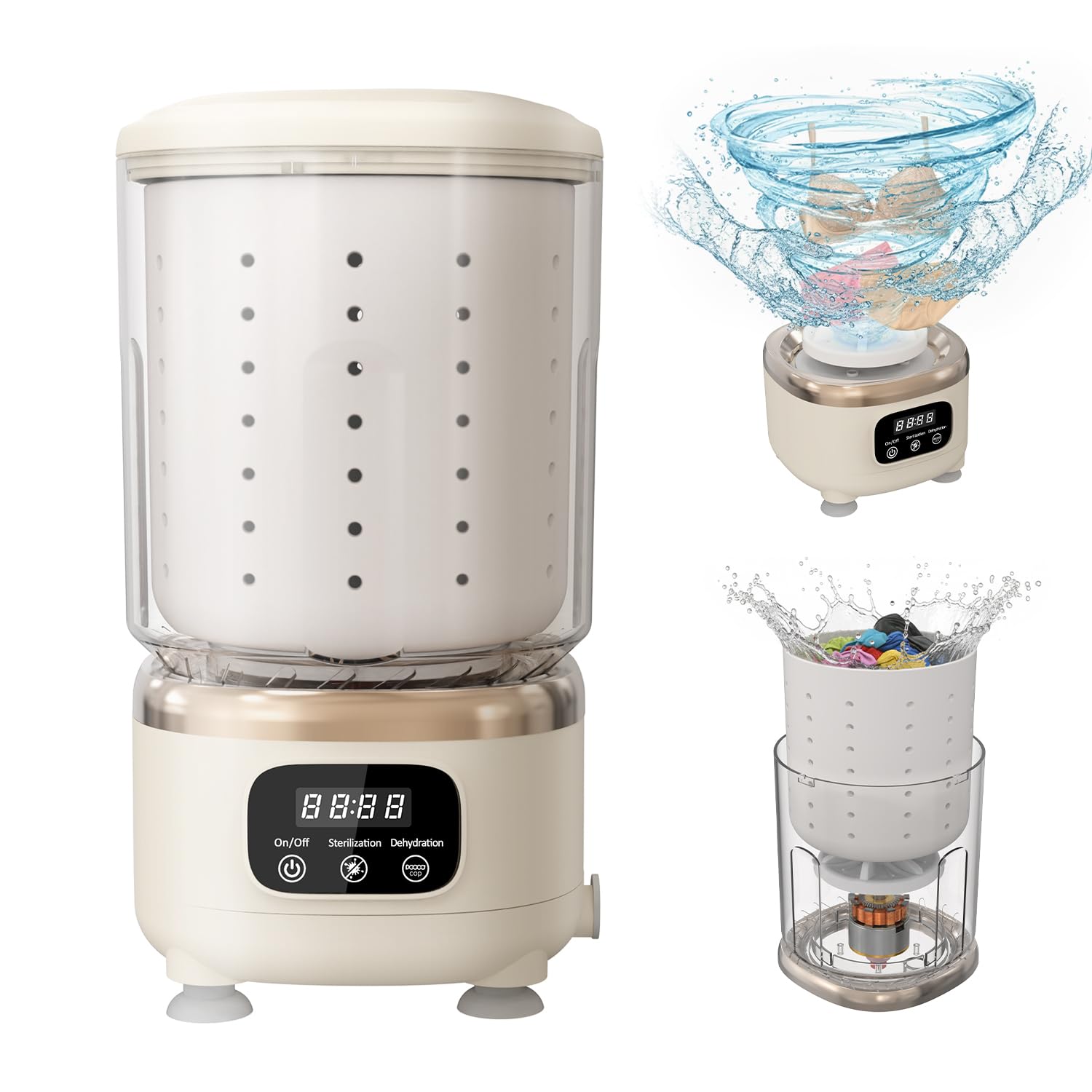 Photo 1 of MEIIS Portable Mini Washing Machine, 2L, USB Rechargeable