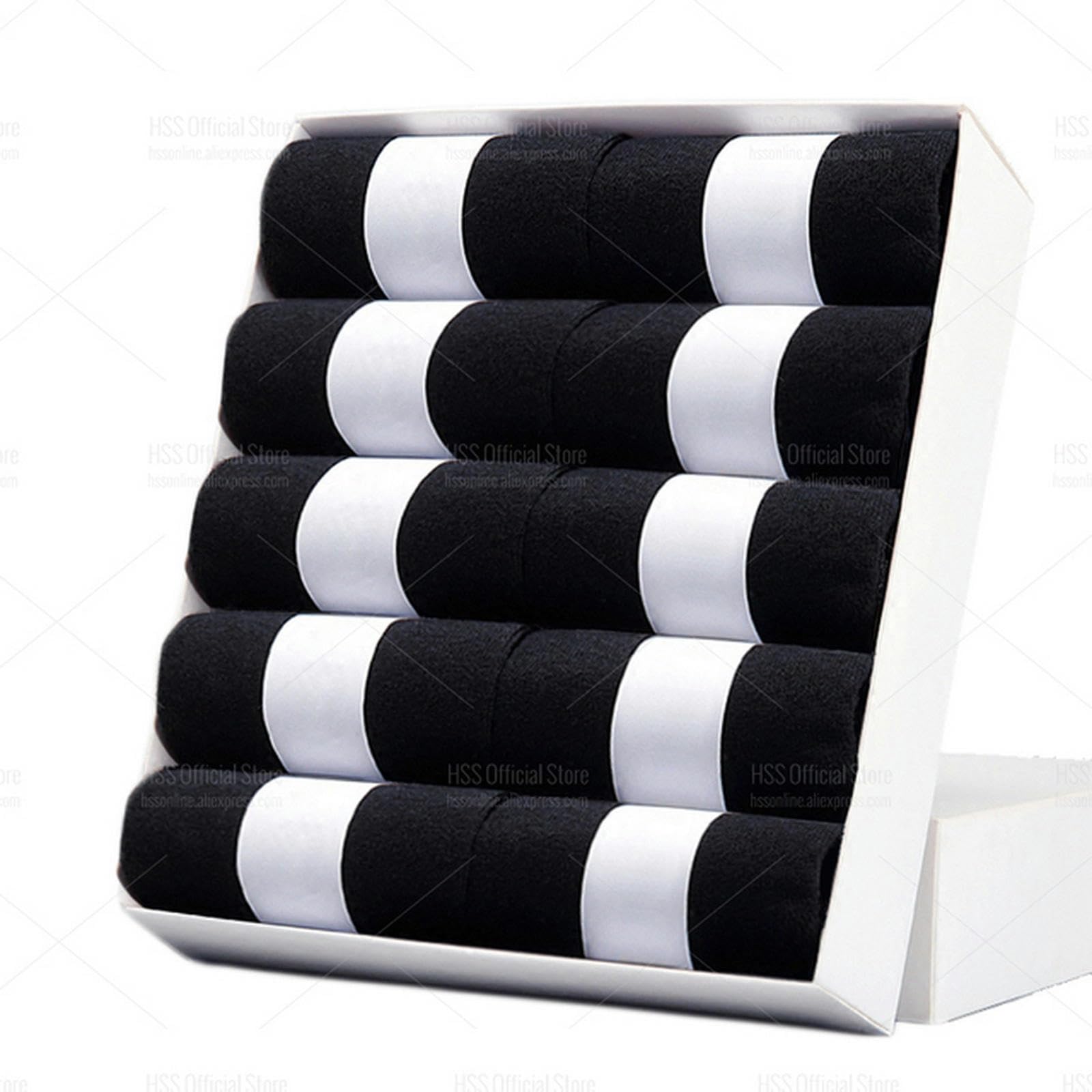 MdybF Calzini Calzini di Cotone da Uomo Stile Nero Business Calzini da Uomo