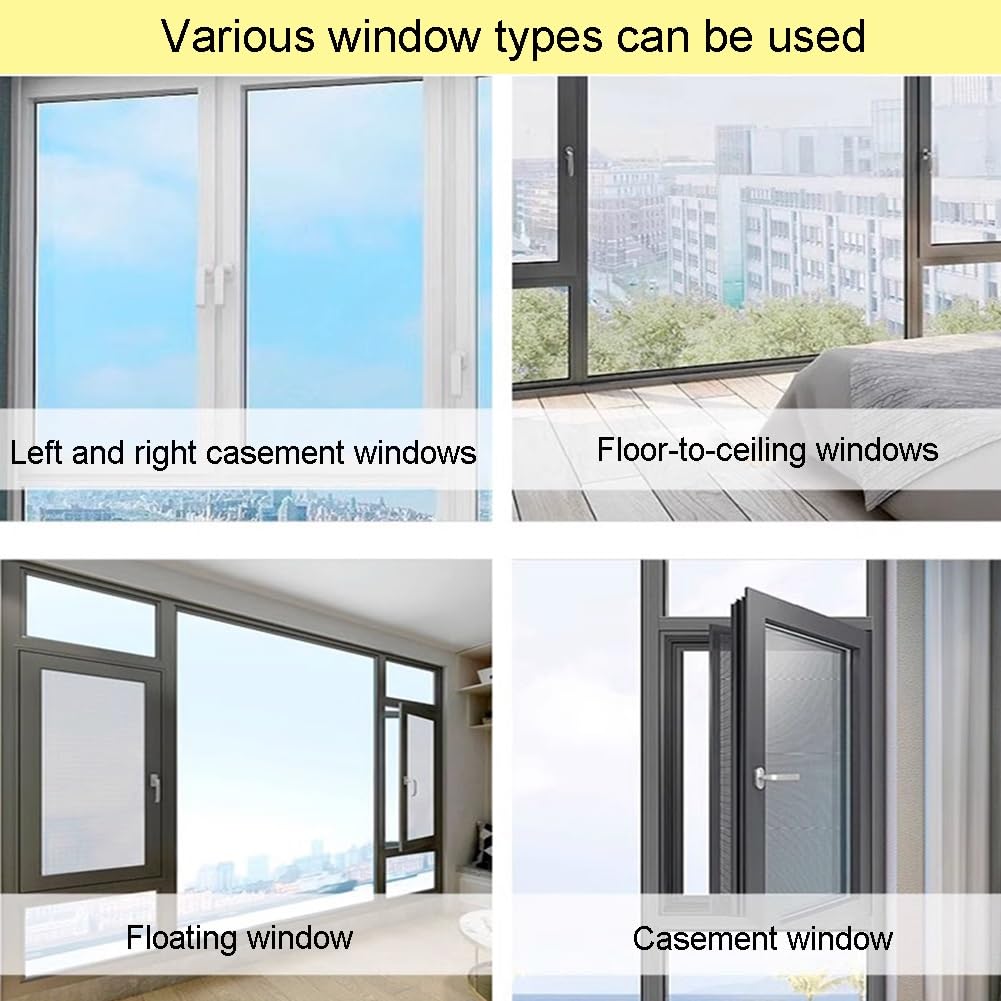 Protectores de seguridad para ventanas a prueba de niños, barra de seguridad ajustable para el hogar para niños, evita caídas accidentales, barandillas interiores para niños, 15.7 x 47.2 pulgadas
