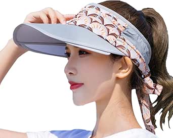 Cappello Con Visiera Parasole Donna - Tesa Larga UPF50+ Per Corsa, Golf E Sport Estivi