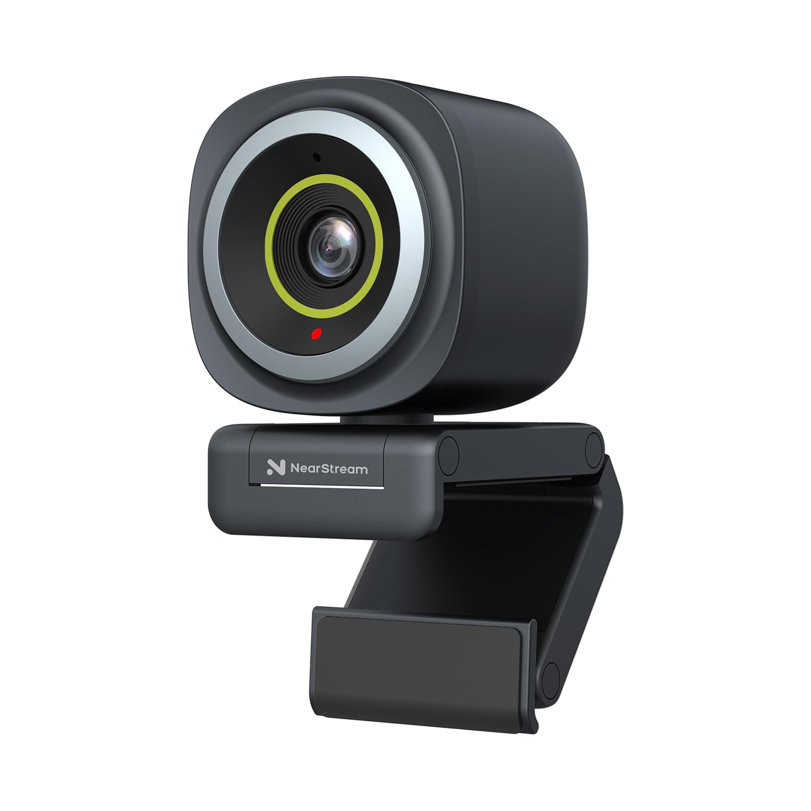 NearStream Webcam 4K per PC, HD 1080P 60FPS Streaming Webcam con microfono, Computer Camera per Desktop, Gaming, Videochiamate, Controllo software FOV regolabile, Autofocus (V08AF)