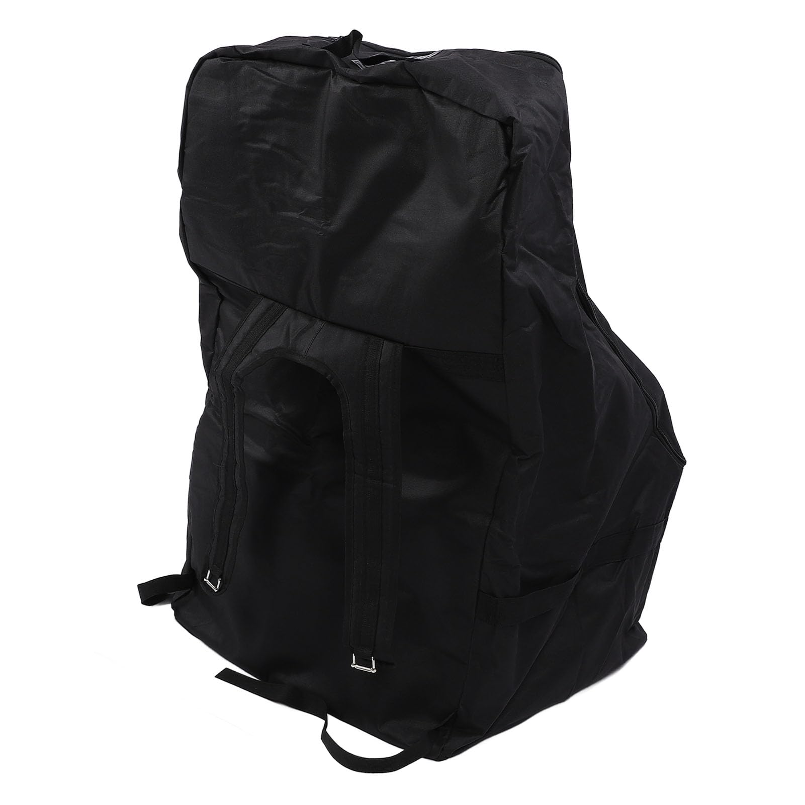 Sac de Poussette Noir, Sac de Rangement Oxford 600D, Organisateur de Voyage avec 2 Sangles de à Dos Rembourrées, Idéal pour Une Utilisation en Avion et Le Transport de Voyage