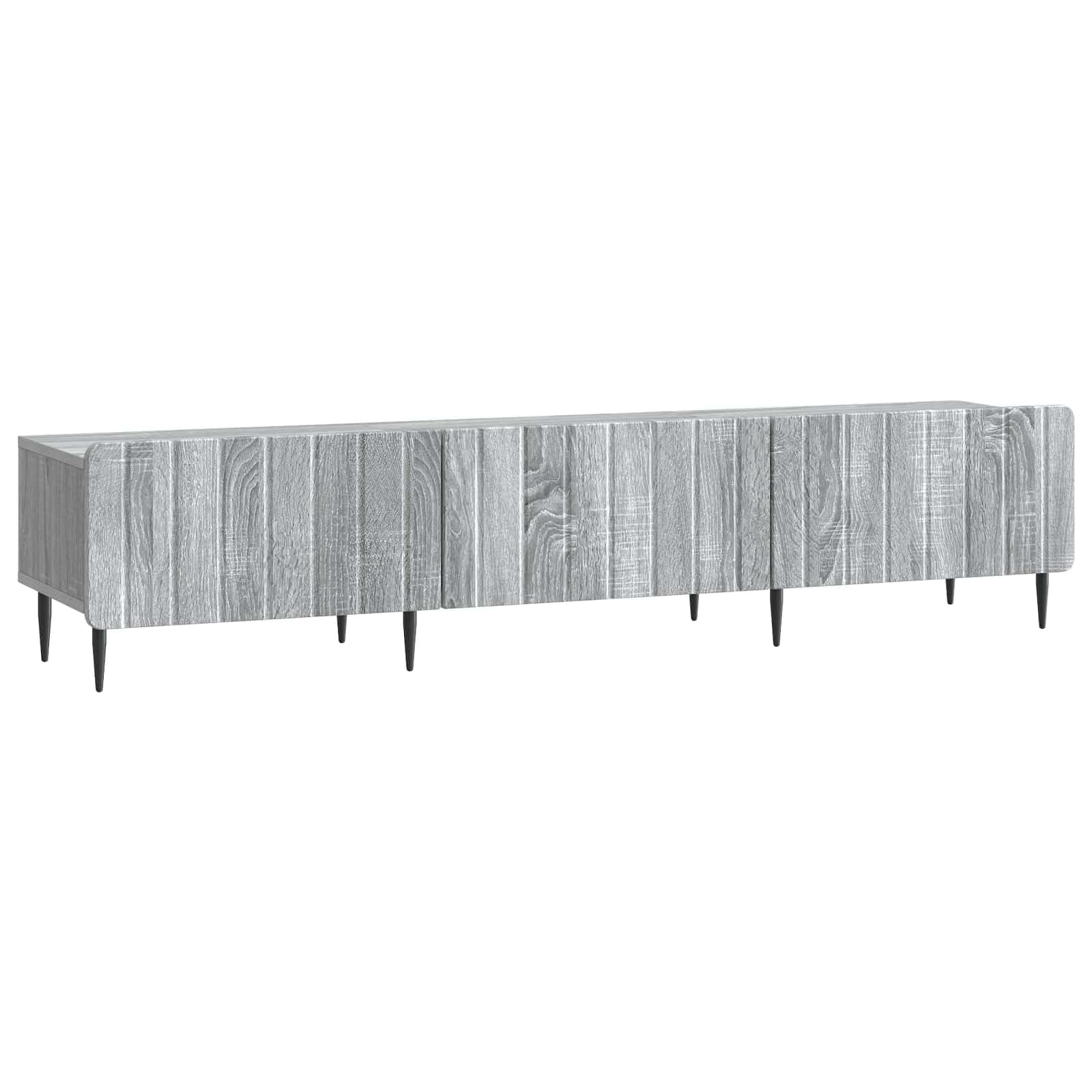 Mobile basso per TV, grigio Sonoma, 147 x 34,5 x 32 cm, in legno