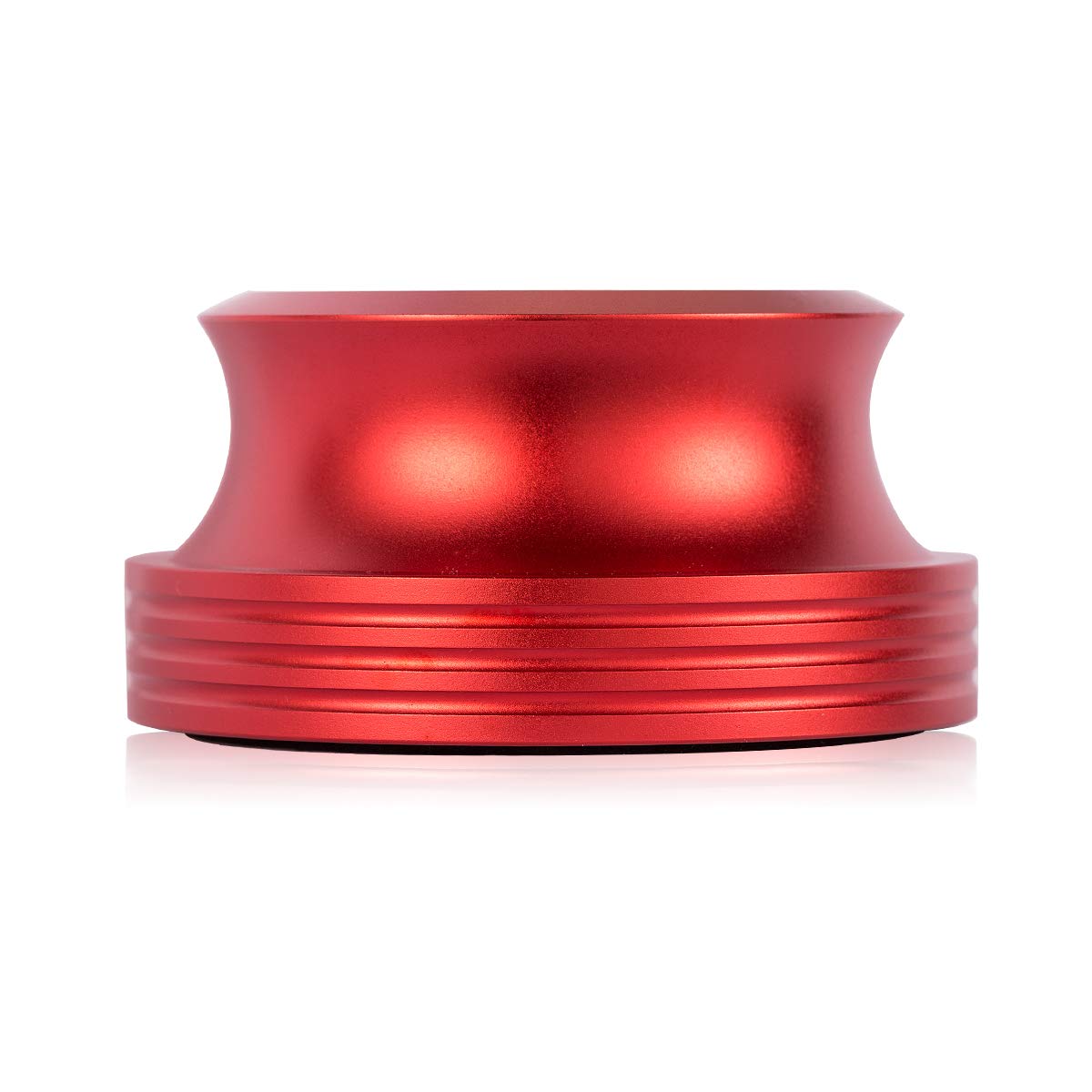 Nobsound LP Vinyl Turntable Disc Stabilizer Record Weight Metal Matte Black - Sospensione del pannello sonoro nero (rosso)