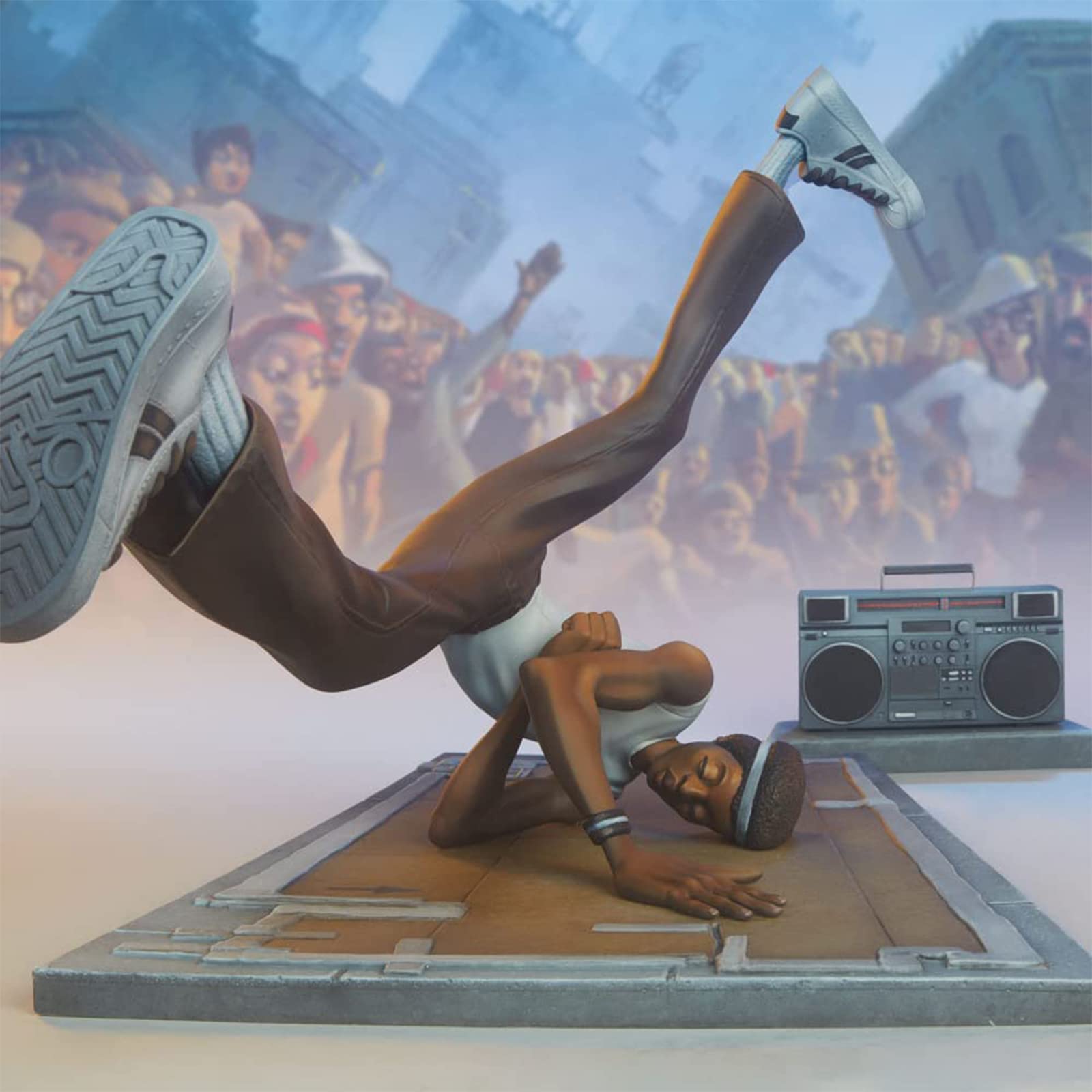 Gonetre Hip Hop Modello Scultura Statua 'artista Statua di Astratta Moderna Statua di Musica Rap Star Scultura in Resina Decorazione del Desktop Figurine Hip Hop, per (Host
