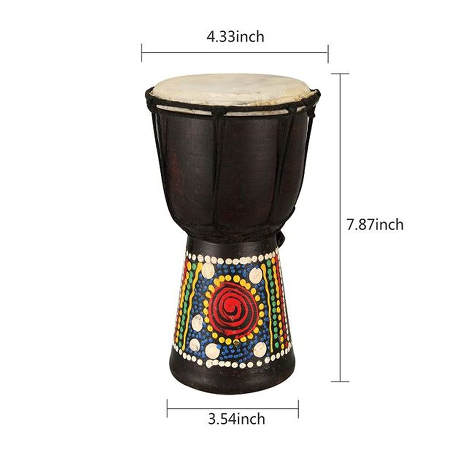 Amazon | アフリカンドラム プロのDjembeアフリカのドラム木製の手の 