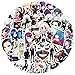 50PCS Tokyo Ghoul Stickers Mixed Pack, Cartoon Characters Stickers Movie Decorative Sticker for Teens Adults Waterproof Sticker for Water Bottle Laptop (u)