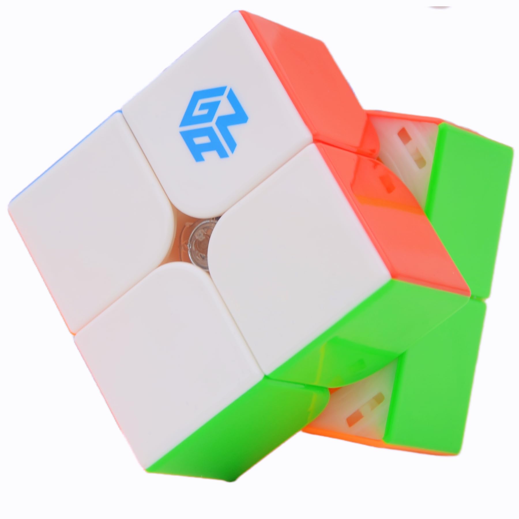 Bukefuno GAN 251 M Leap UV 2x2 Magnetic Cube Gans Mini Speed GAN 251 Leap 63 2x2x2 Stickerless Magnets Magic Puzzle(UV Coated Primary Internal)