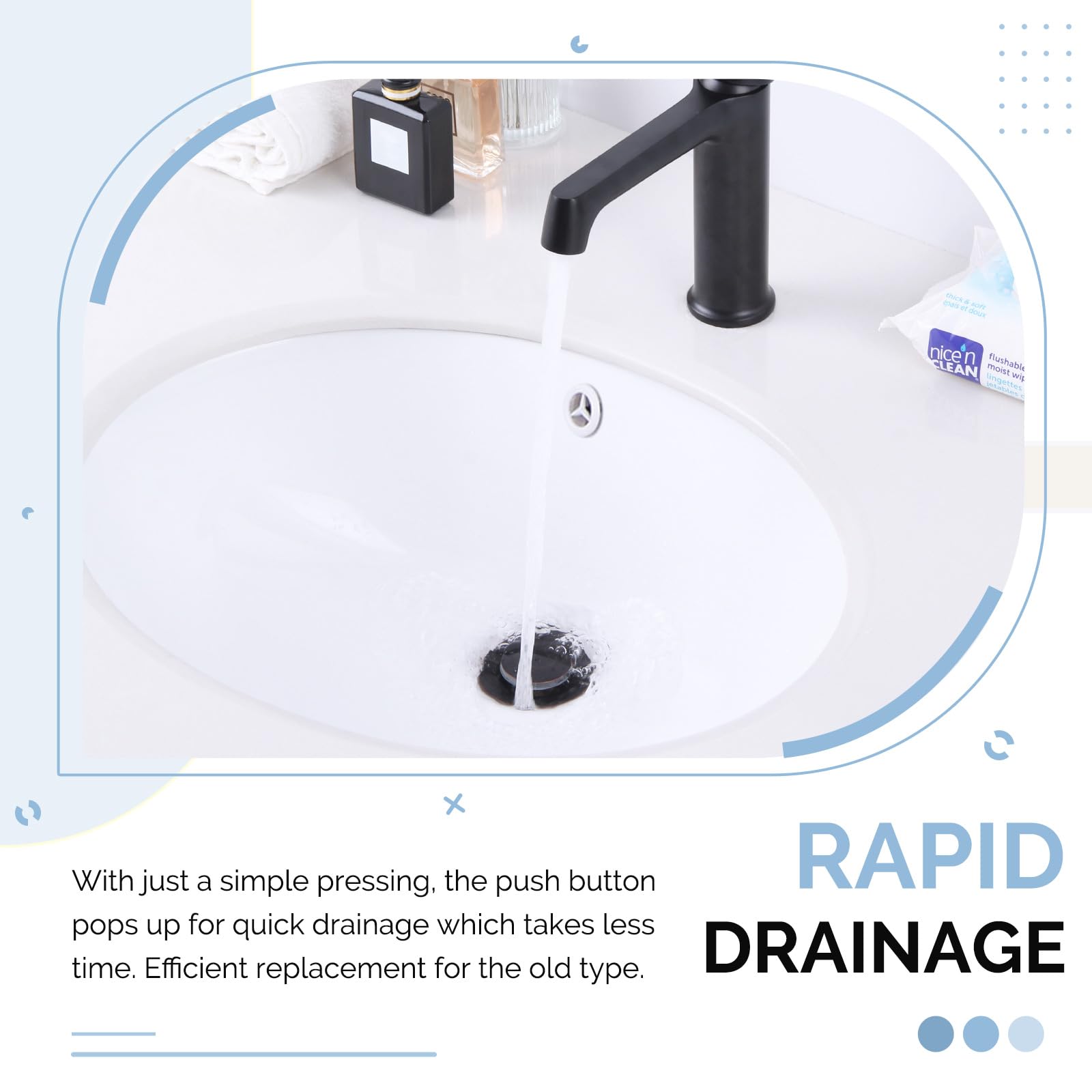 Cuarto de baño fregadero de drenaje