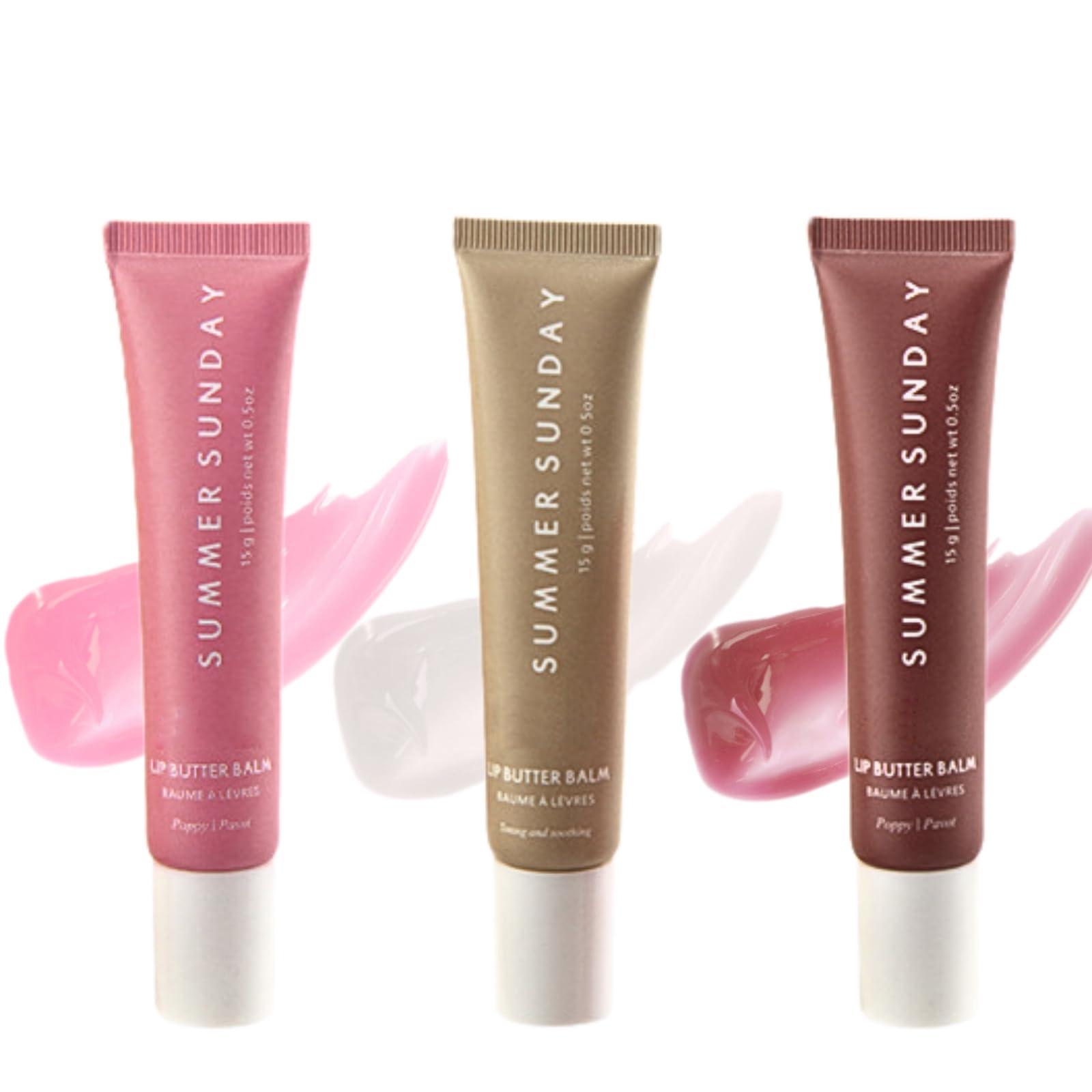 3PC Summer Lip Balm Set, Hydrating