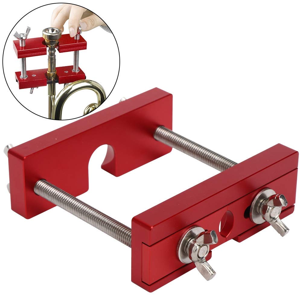 Dilwe Extracteur d'embouchure de Trompette, Accessoires d'instrument de Musique Portables en Aluminium réglables