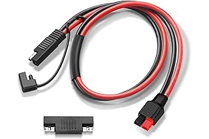 Solar Connector to SAE Extension Cable 10AWG SAE to Anderson Adapter