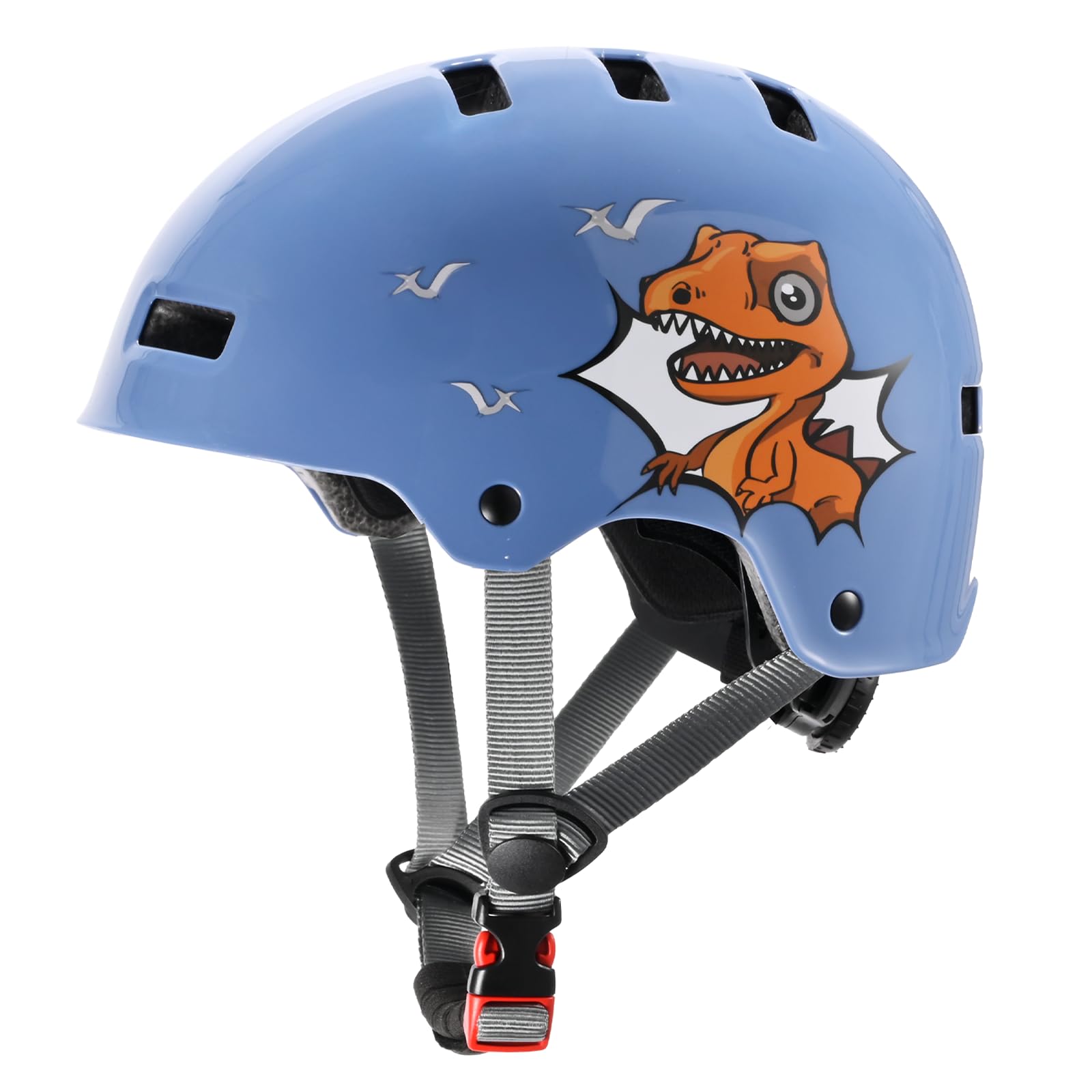 DUZSKJ Casco da bicicletta regolabile per bambini, ragazzi e ragazze, neonati e adolescenti, casco protettivo per skateboard, bicicletta, monopattino, pattini in linea e ciclismo