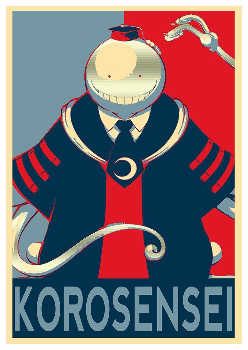 Instabuy Posters Assassination Classroom Propaganda Korosensei - A3 (42x30 cm)