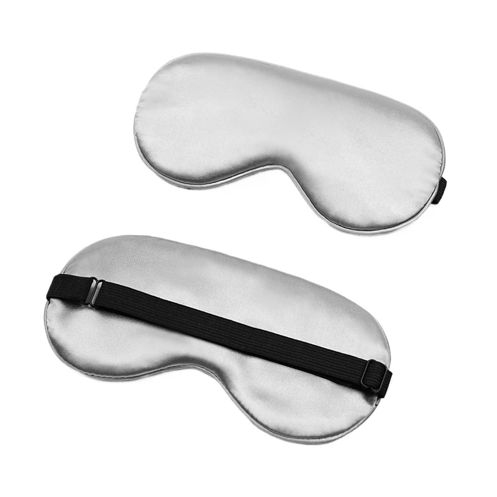 Máscaras para dormir Zero Eye Pressure Blackout pa Máscara de seda for ojos, máscara for dormir, máscara de seda for ojos, máscara de noche for soñar, suave y relajante(Silver)