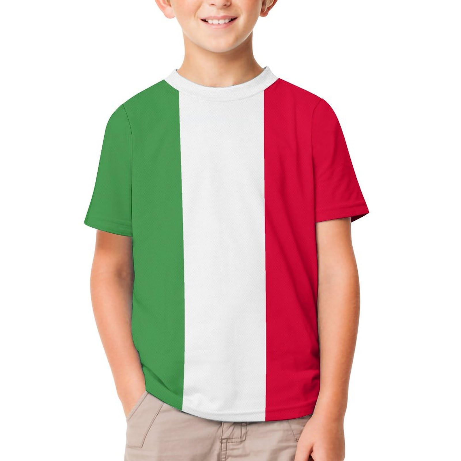 Amazon.co.jp: Tシャツ 半袖 キッズ イタリア国旗 子供服 男の子 