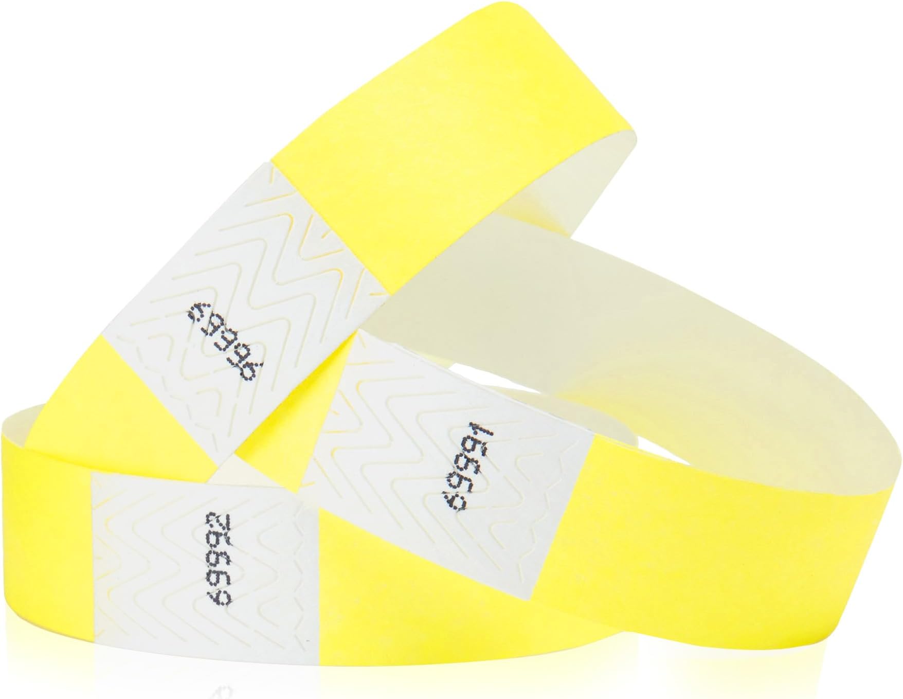 200 WristCo Neon Yellow Tyvek Wristbands for Events Tamper-Proof Design & Fluorescent Color Prevent Reuse Premium-Grade Bracelets for Hospital & Medical ID, Party & VIP Identification