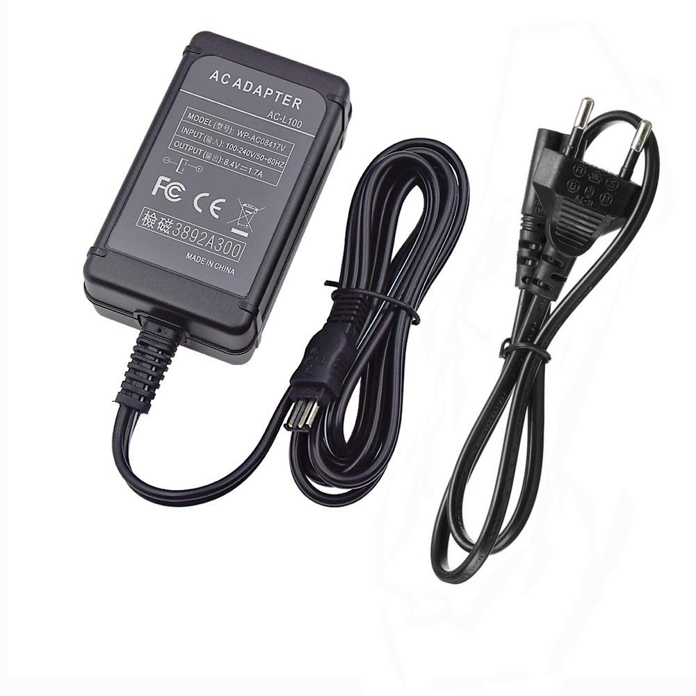 Alimentatore AC-L100 Alimentatore AC L100 Kit caricatore sostitutivo per Sony AC-L100 AC-L15 AC-L10 AC-15A AC-L10A Handycam DCR-TRV MVC-FD DSC-S30 DSC-F707 DSC-F717 DSC-F828 fotocamere
