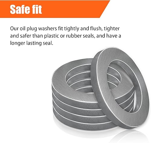 Miniatura 5 de 50 juntas de tapón de drenaje de aceite 9410914000 de repuesto para Honda, junta de tapón de drenaje de aceite de motor, junta de drenaje de aceite,