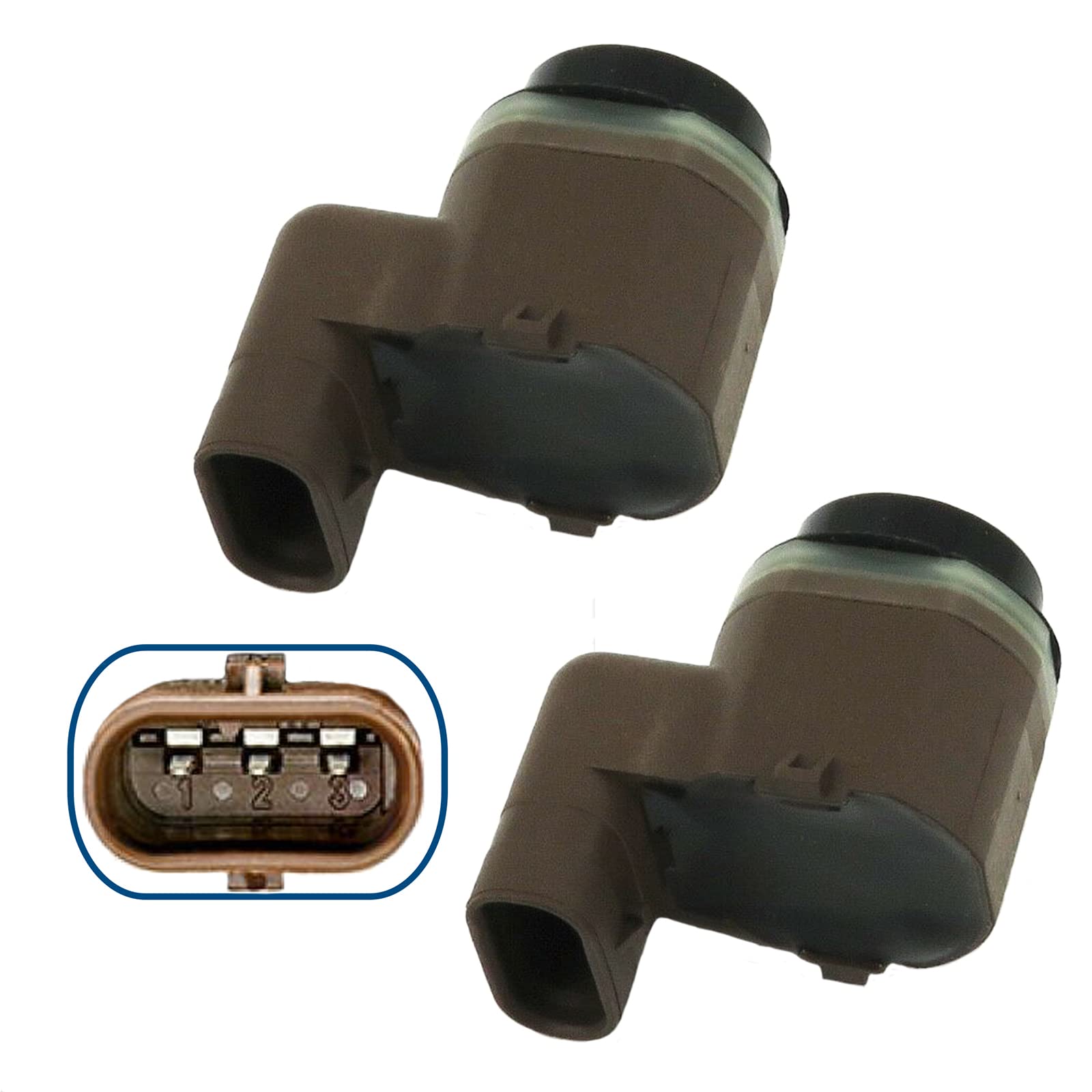 (Lot de 2) Capteurs Radar de Recul Aide Stationnement Avant ou Arrière compatible pour SÉRIE 2 (F45 F46) SÉRIE 5 (F10 F07 F11) SÉRIE 6 (F13 F12 F06) SÉRIE 7 (F01 F02 F03 F04) X5 X6 66209270495 9231281