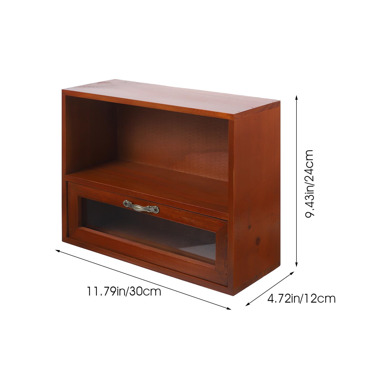 MAGICLULU Organizer da Scrivania in Legno Vintage Cassetti, Grande Capacità, Superficie Liscia e Fondo Stabile, Cassettino Salvaspazio per Ufficio e Casa