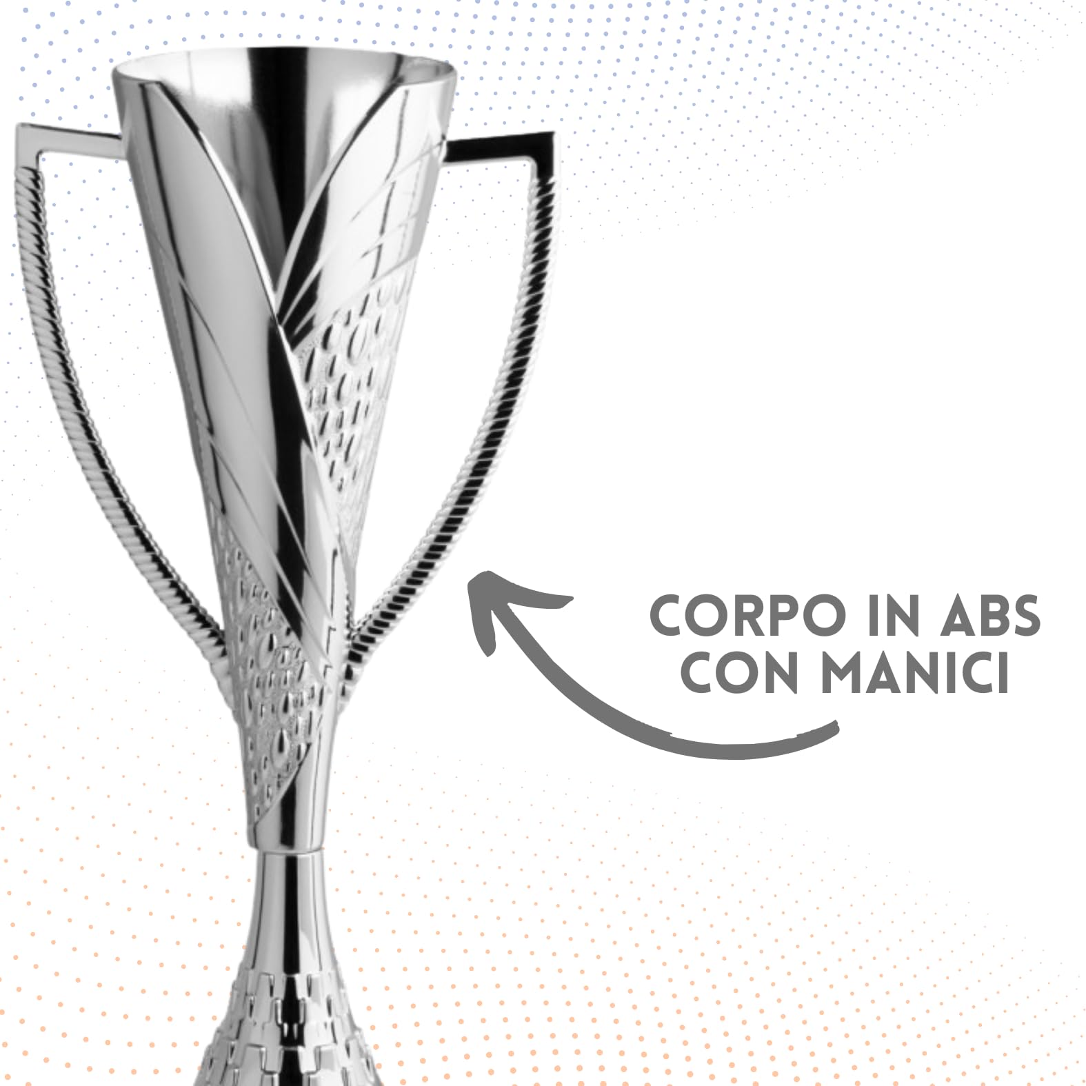 Trofeo Personalizzabile 36, 35, 34 cm Singolo o Tris per Tutti Gli Sport, Calcio, Calcettto, Tennis, Basket, Padel, Fantacalcio, Concorsi, Premiazioni cod. 12.281