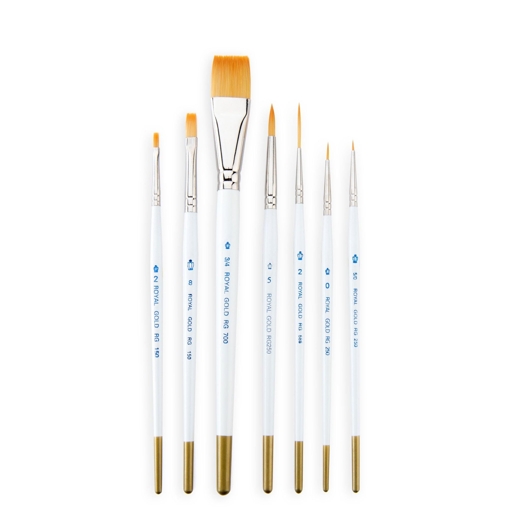 Royal and Langnickel Beginner Variety Brush Set - Royal Gold (Pack of 7), Gold,nickel - Image 2