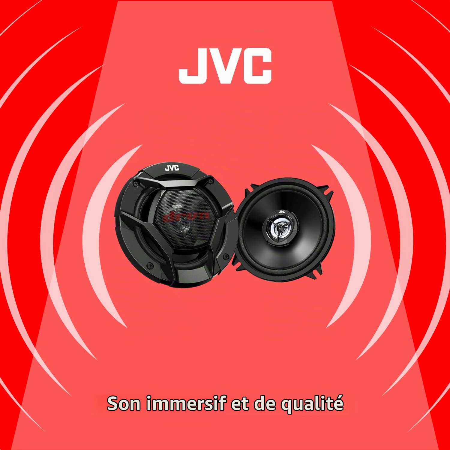 JVC CS-DR520 Enceinte Auto Noir