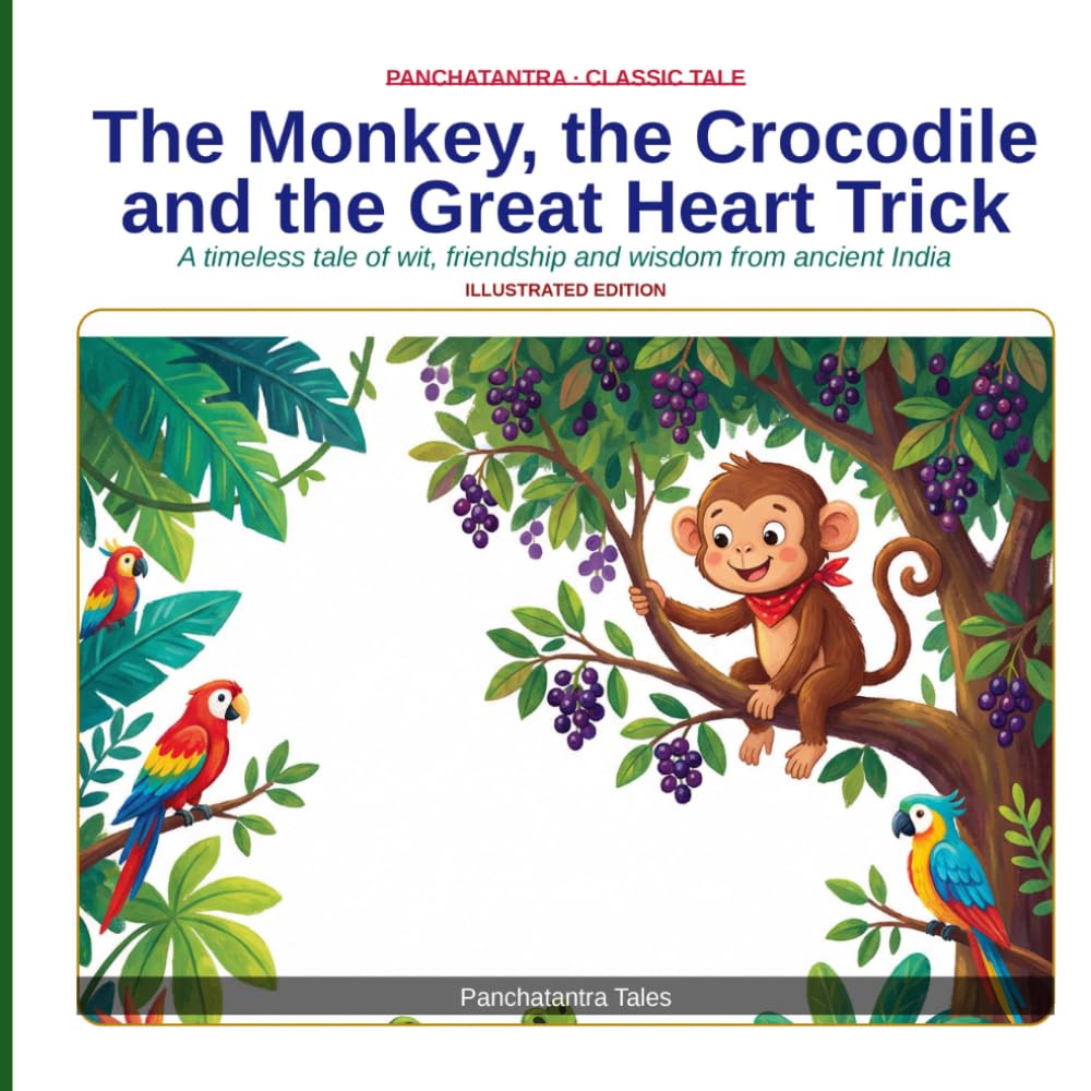 The Monkey, the Crocodile and the Great Heart Trick: Classic Panchatantra Tale (Panchatantra Tales: Timeless Wisdom for Modern Kids)
