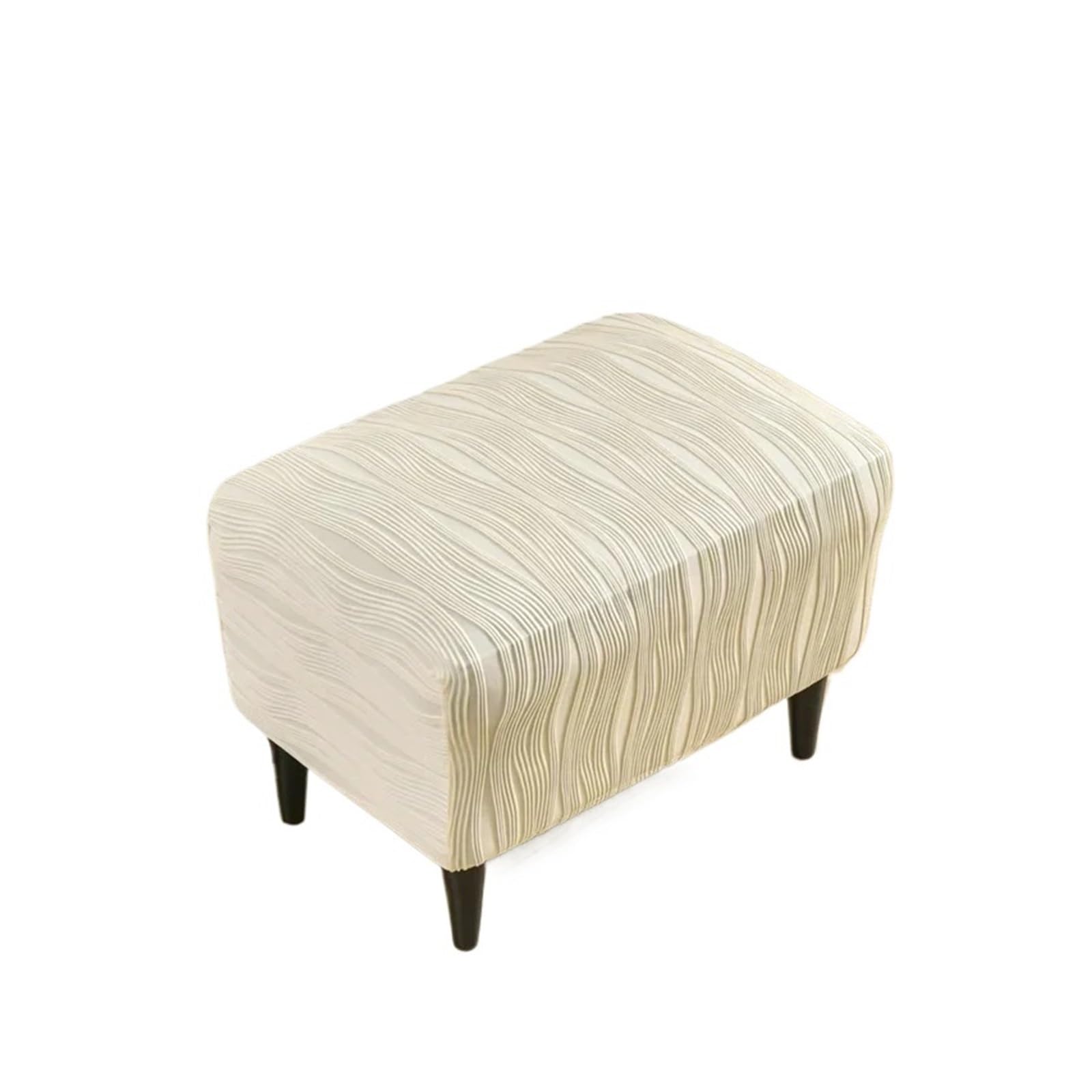 GCYEIDMA Wing Chair Slipcover Wingback Chair Covers Stretch Wing Armchair Cover with Seat Cushion Elastic Sofa Slipcovers Single(B1 Ottoman Cover)