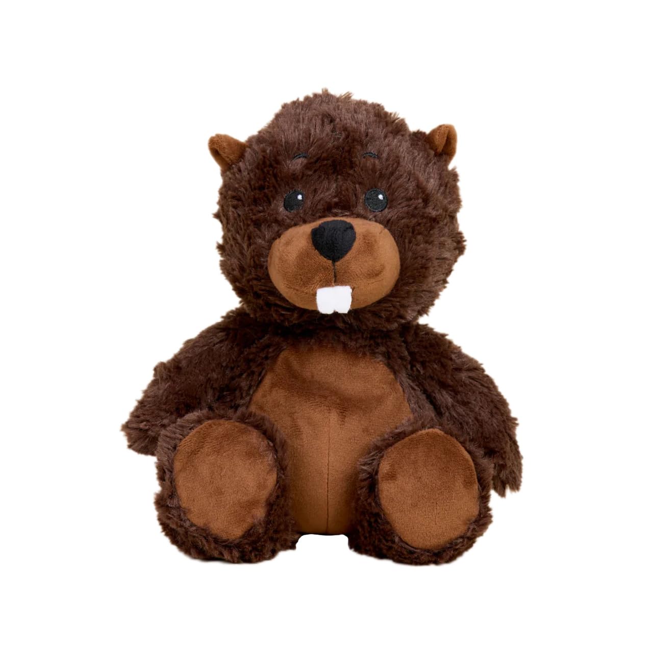 Warmies Plüsch Biber Mikrowellenfähig Groß, Gewichtiges Wärmbares Kuscheltier für Kinder und Erwachsene, mit französischem Lavendelduft