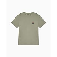 Emporio Armani T-Shirt Girocollo da Uomo in Cotone Superfine Grigio L