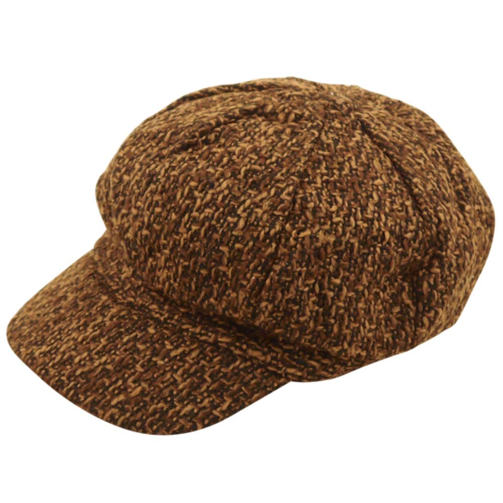 JCHPRODUCTS Child Brown Flat Cap Hat Boys Victorian Yorkshire Fancy Dress Party Accessory