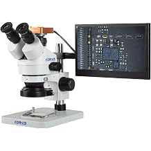 3.5X-180X 40 Million Pixels Microscope Camera Trinocular Stereo Mobile Phone Repair Microscope 13.3 inch Display Screen